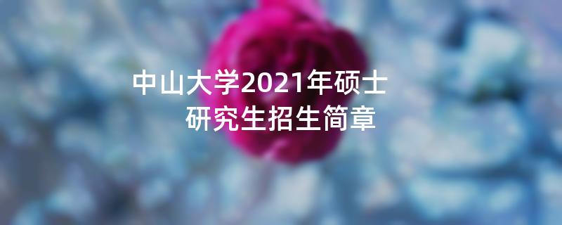 中山大学2021年硕士,研究生招生简章 中山大学2021年硕士,研究生招生简章