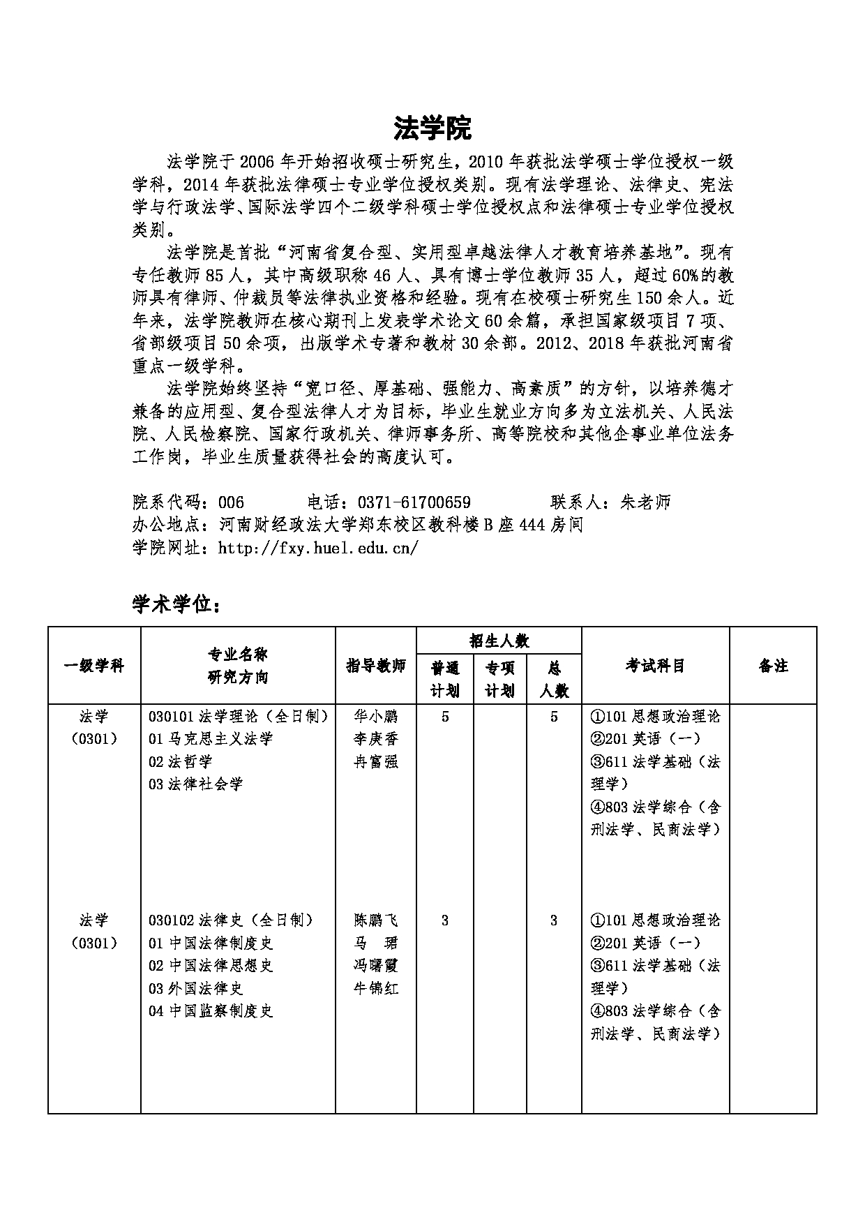 2023招生目录：河南财经政法大学2023年硕士研究生招生目录第13页